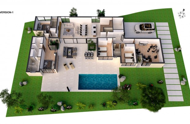 New Build - Detached House / Villa - BAOS Y MENDIGO - Altaona Golf And Country Village