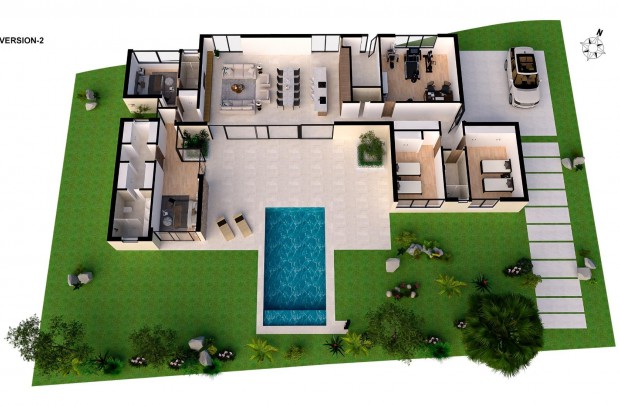 New Build - Detached House / Villa - BAOS Y MENDIGO - Altaona Golf And Country Village