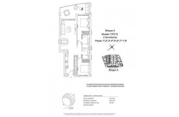 Nueva construcción  - Apartment - La Manga del Mar Menor - 1ª Linea Del Mar Mediterraneo