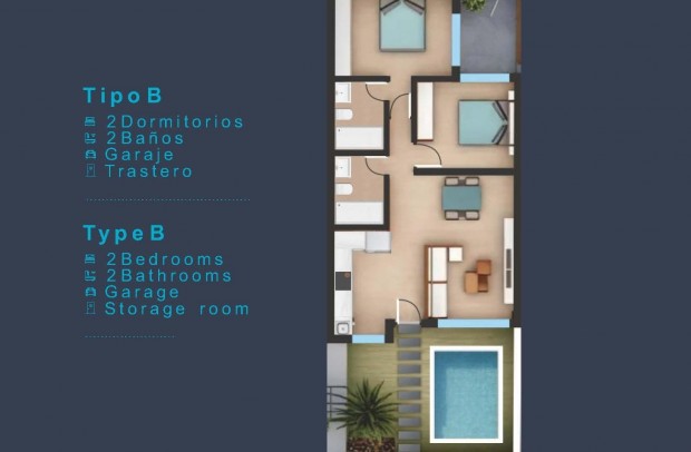 Nouvelle construction - Ground Floor Bungalow - San Pedro del Pinatar