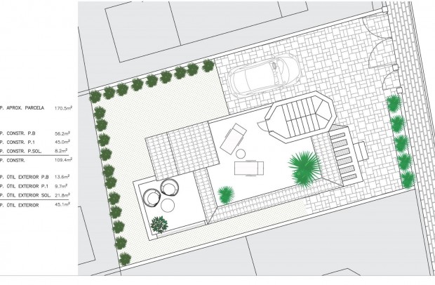 Nueva construcción  - Villa Detached - San Fulgencio - El Oasis