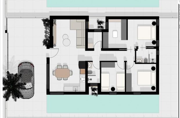 Nueva construcción  - Villa Detached - Benijófar - Urb. Monteazul