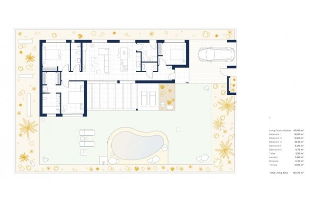 New Build - Villa Detached - Banos y Mendigo - Altaona Golf
