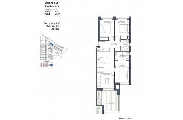 New Build - Apartment - Los Alcazares - Serena Golf